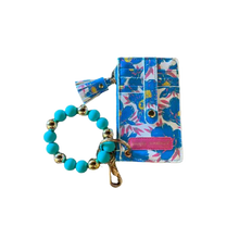 Load image into Gallery viewer, Simply Southern Blue Bloom Bead Bangle Wallet