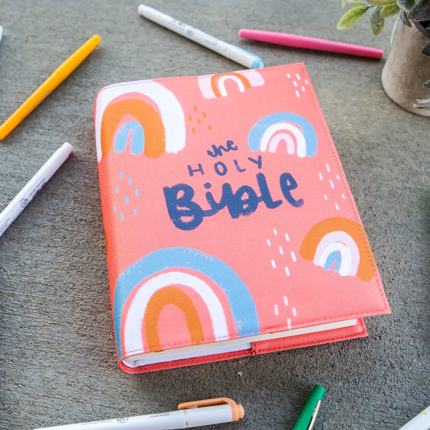 Rainbow Wishes Bible Slip Cover