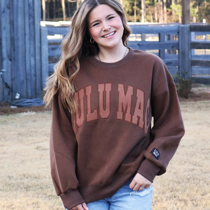Lulu Mac Mono Sweatshirt in Brown