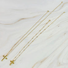 Load image into Gallery viewer, Lovely Days Gold Chain Cross Necklace Set