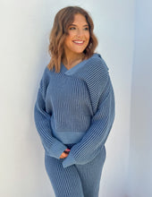 Load image into Gallery viewer, Everything I Love Ribbed Sweater and Pants Set Denim