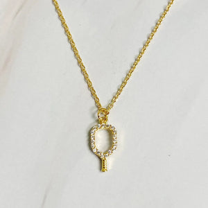 Club Pickleball Dainty Gold Necklace