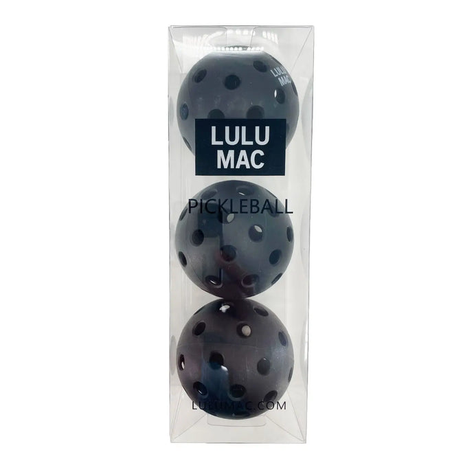 Lulu Mac Pickle Ball Black Balls