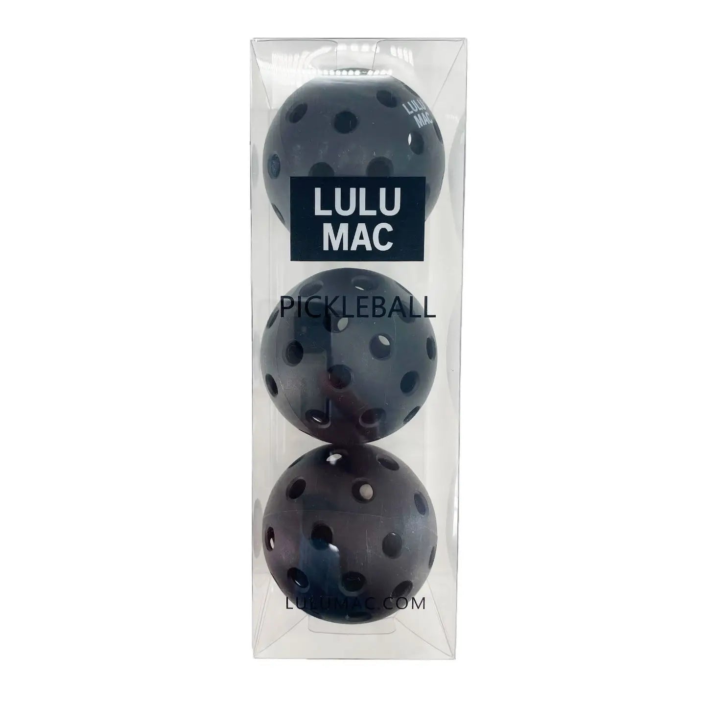 Lulu Mac Pickle Ball Black Balls