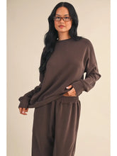 Load image into Gallery viewer, Sweet Dreams Air Scuba Sweatshirt in Chocolate