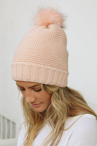 What You Made Me Pom Beanie Pink