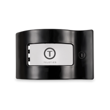 Load image into Gallery viewer, Teleties Large Flat Rectangle Clip Jet Black