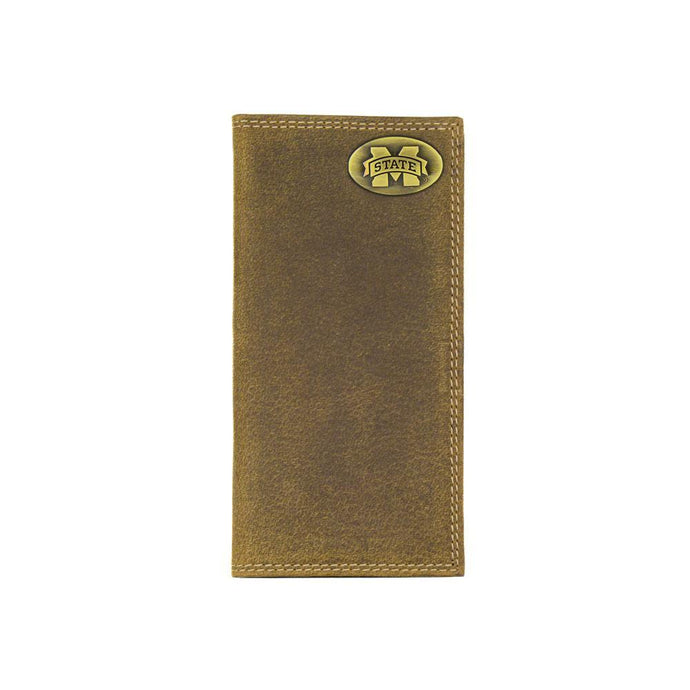 Vintage Tan Brass Mississippi State Roper Wallet