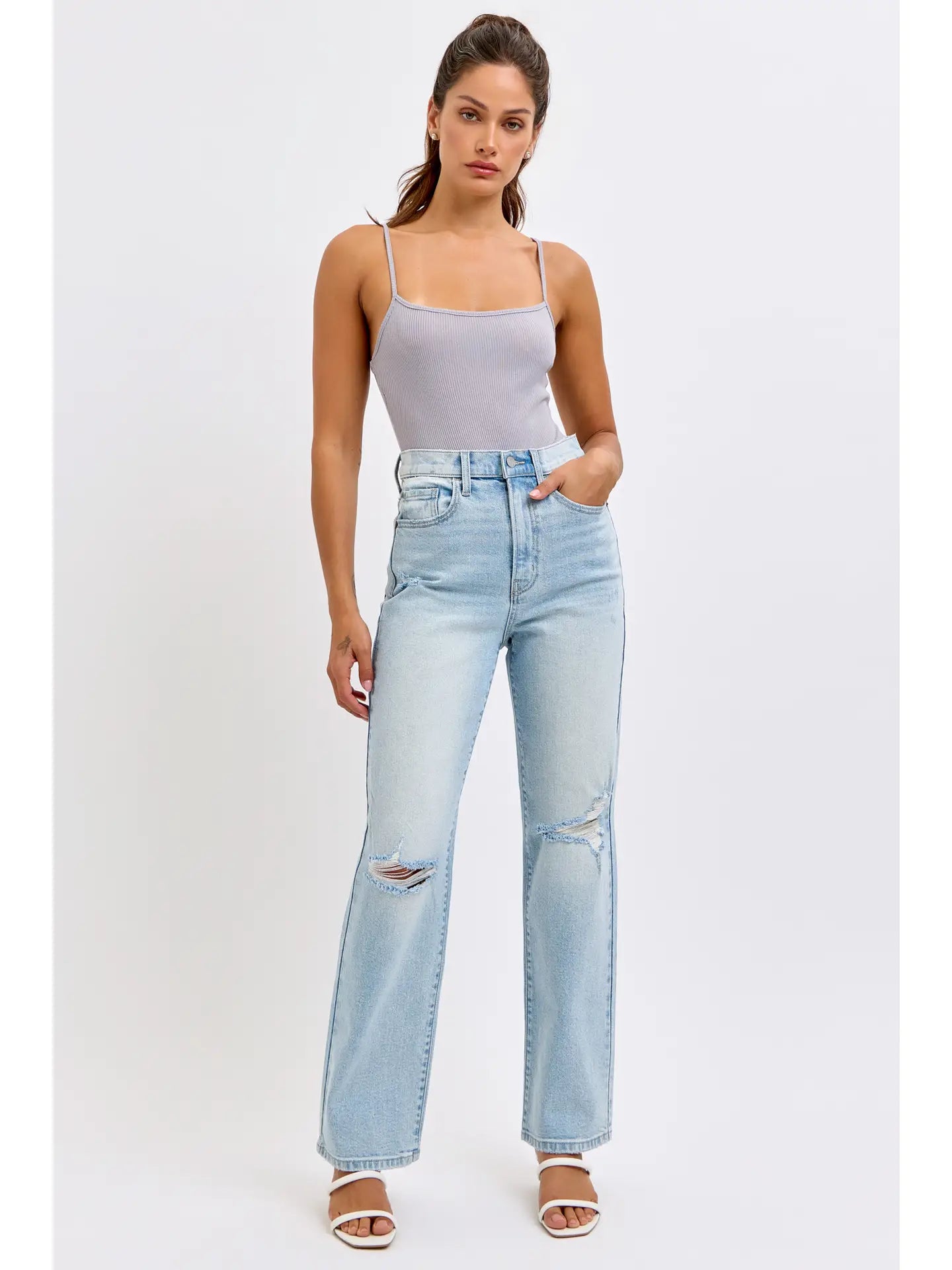 Alive In Me Super High Rise Dad Jeans