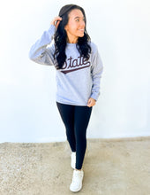 Load image into Gallery viewer, State Script Sweatshirt in Heather Grey