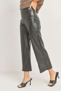 Just Imagine Wide Leg Pleather Pants