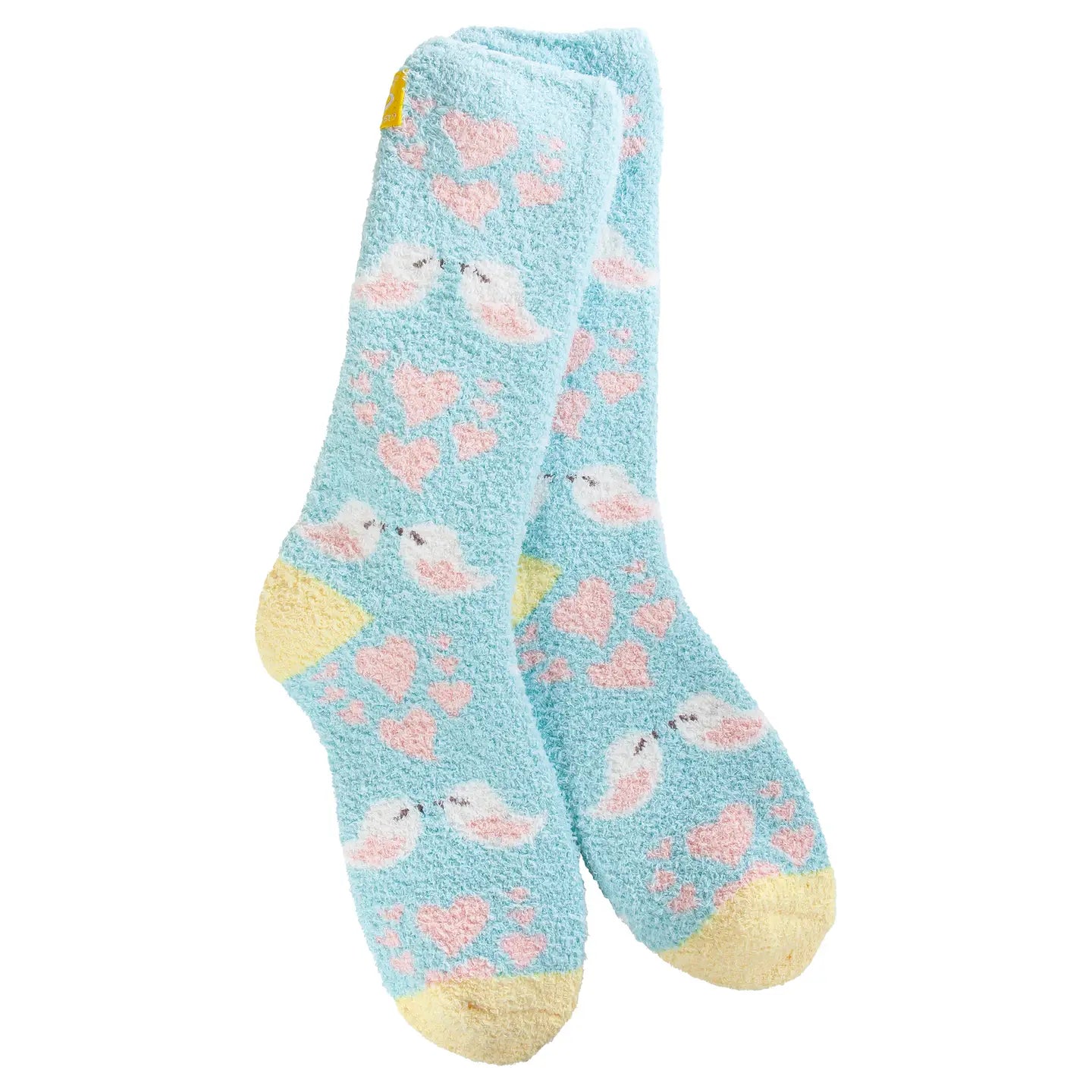 World's Softest Socks Cozy Crew Tweethearts
