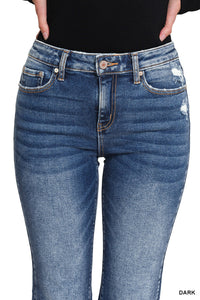 Way Down Deep Crop Flare Jeans