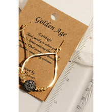 Load image into Gallery viewer, Teardrop Cutout Bead Earrings