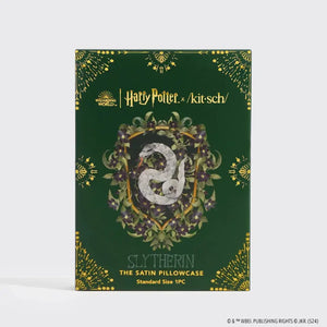 Harry Potter x Kitsch Slytherin Standard Satin Pillowcase