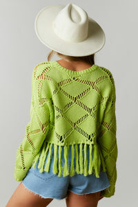 Never Ending Moment Fringe Top