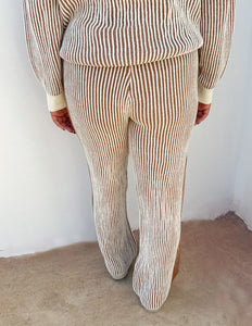 Everything I Love Ribbed Sweater and Pants Set Cinnamon