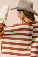 Load image into Gallery viewer, Simple Pleasures Color Block Knit Sweater