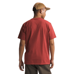 The North Face Men’s SS Heritage Patch Heathered Tee Iron Red Heather