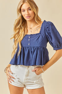 Begin Again Cropped Blouse