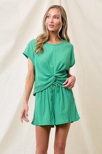 My Summer Top & Short Set Kelly Green