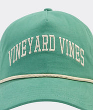 Load image into Gallery viewer, Vineyard Vines Text 5-Panel Hat in Starboard Green