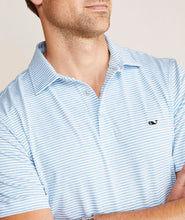 Load image into Gallery viewer, Vineyard Vines Bradley Stripe Sankaty Polo in Ocean Breeze Tejeda