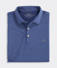 Load image into Gallery viewer, Vineyard Vines St. Jean Stripe Sankaty Polo in Blue Depth Tejeda