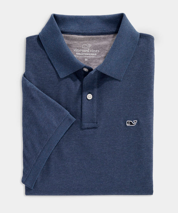 Vineyard Vines Edgartown Pique Polo in Deep Bay