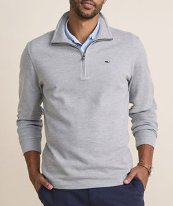 Vineyard Vines Saltwater Quarter Zip in Granite