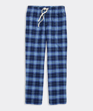 Load image into Gallery viewer, Vineyard Vines Flannel Lounge Pants in Blue Blazer