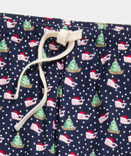 Load image into Gallery viewer, Vineyard Vines Flannel Lounge Pants in Santa Whale Navy
