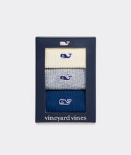 Load image into Gallery viewer, Vineyard Vines Whale Quart Crew 3-Pack Socks