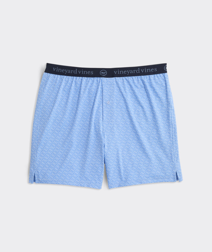 Vineyard Vines Sankaty Boxers in Puzzle Whale J Blue