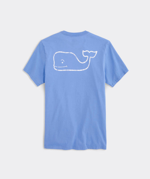 Vineyard Vines Vintage Whale Short Sleeve Pocket Tee in Cornflower