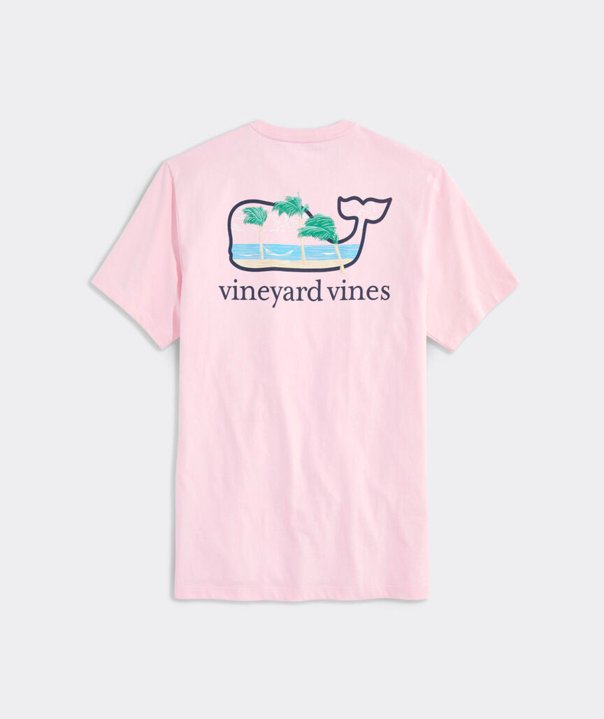 Vineyard Vines Breezy Hammock Short Sleeve Tee in Flamingo