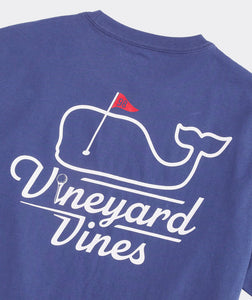 Vineyard Vines Golf Flag Short Sleeve Tee in Moonshine