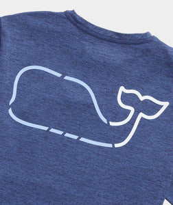 Vineyard Vines Whale Harbor Short Sleeve Tee in Nautical Navy