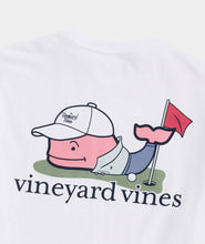 Load image into Gallery viewer, Vineyard Vines Golfer Whale SS Tee in White Cap