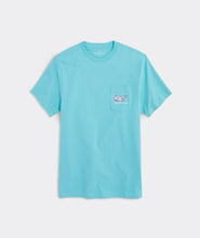 Load image into Gallery viewer, Vineyard Vines Chappy Floral Whale Filled Short Sleeve Tee in Turquoise