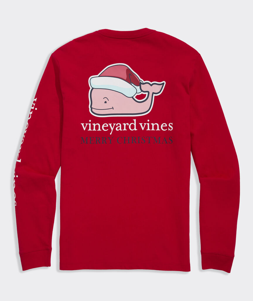 Vineyard Vines 2025 Santa Whale LS Tee