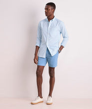 Load image into Gallery viewer, Vineyard Vines Moorings Tattersall Performance Cotton Shirt in Turqs