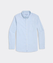 Load image into Gallery viewer, Vineyard Vines Moorings Tattersall Performance Cotton Shirt in Turqs