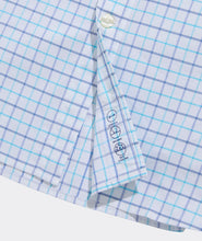 Load image into Gallery viewer, Vineyard Vines Moorings Tattersall Performance Cotton Shirt in Turqs
