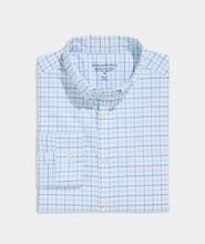 Load image into Gallery viewer, Vineyard Vines Moorings Tattersall Performance Cotton Shirt in Turqs
