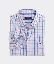 Load image into Gallery viewer, Vineyard Vines Sandie Plaid Perfect Wash Poplin Dress Shirt in Flamingo