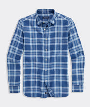 Load image into Gallery viewer, Vineyard Vines Miacomet Plaid Island Slub Shirt in Moonshine