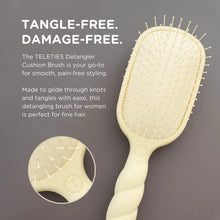 Load image into Gallery viewer, Teleties Detangler Hair Brush For Fine Hair in Tan