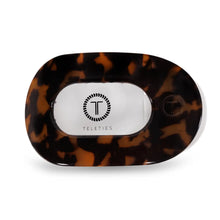 Load image into Gallery viewer, Teleties Large Flat Round Clip Tortoise