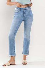 Load image into Gallery viewer, Broken Hearts High Rise Raw Crop Flare Jeans